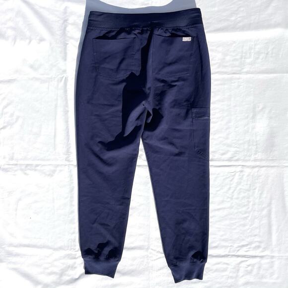 Figs Zamora Jogger Scrub Pants Womens Small Petite Navy Blue - Picture 3 of 5